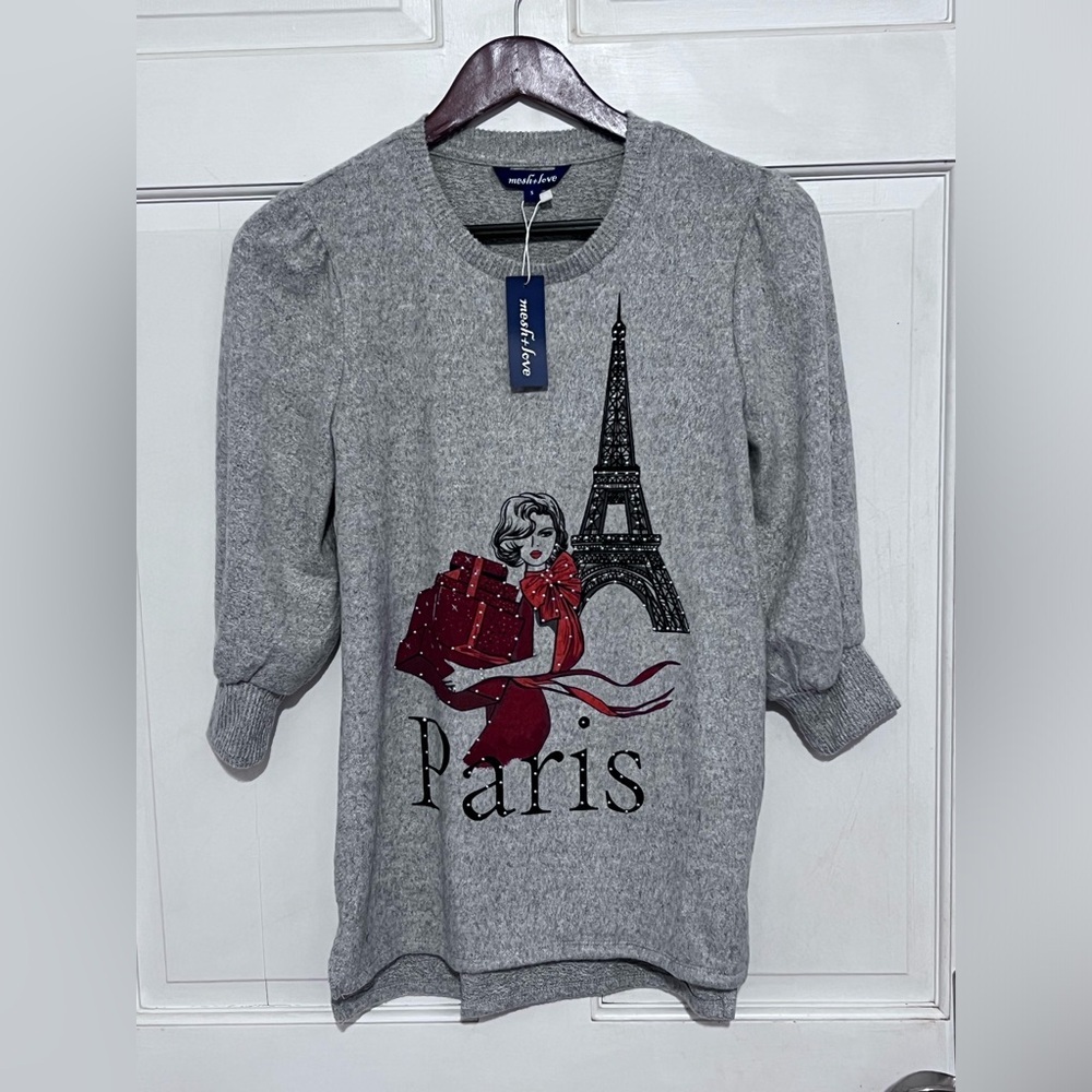 GREY PARIS SWEATHER